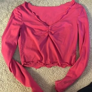 Cropped Pink long sleeve